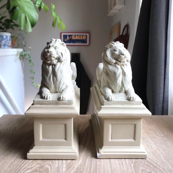 Accents New York Public Library Lion Bookends Poshmark